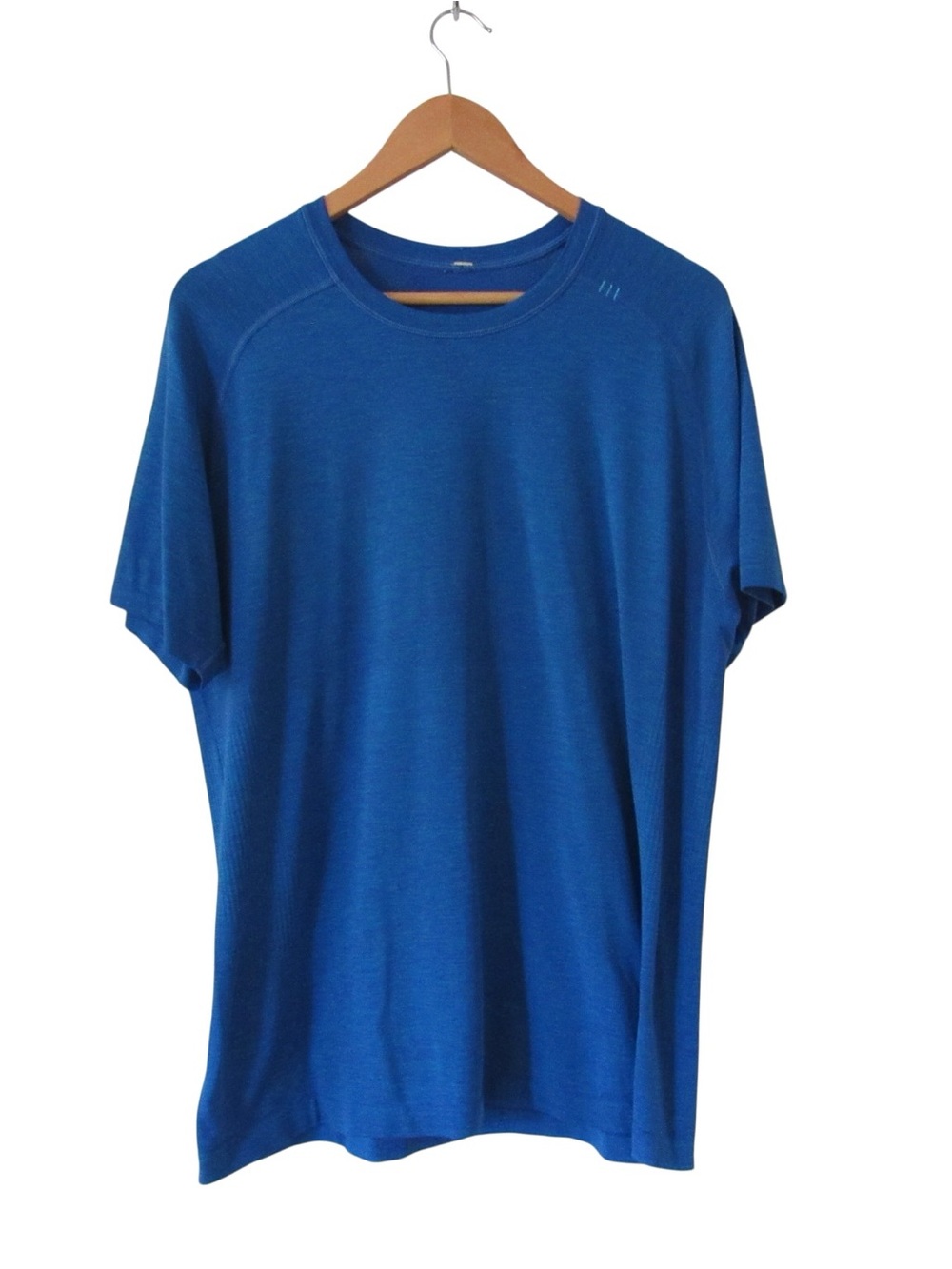 Lululemon Mens Metal Vent Tech Short Sleeve Tee Large Blue Crewneck Athletic